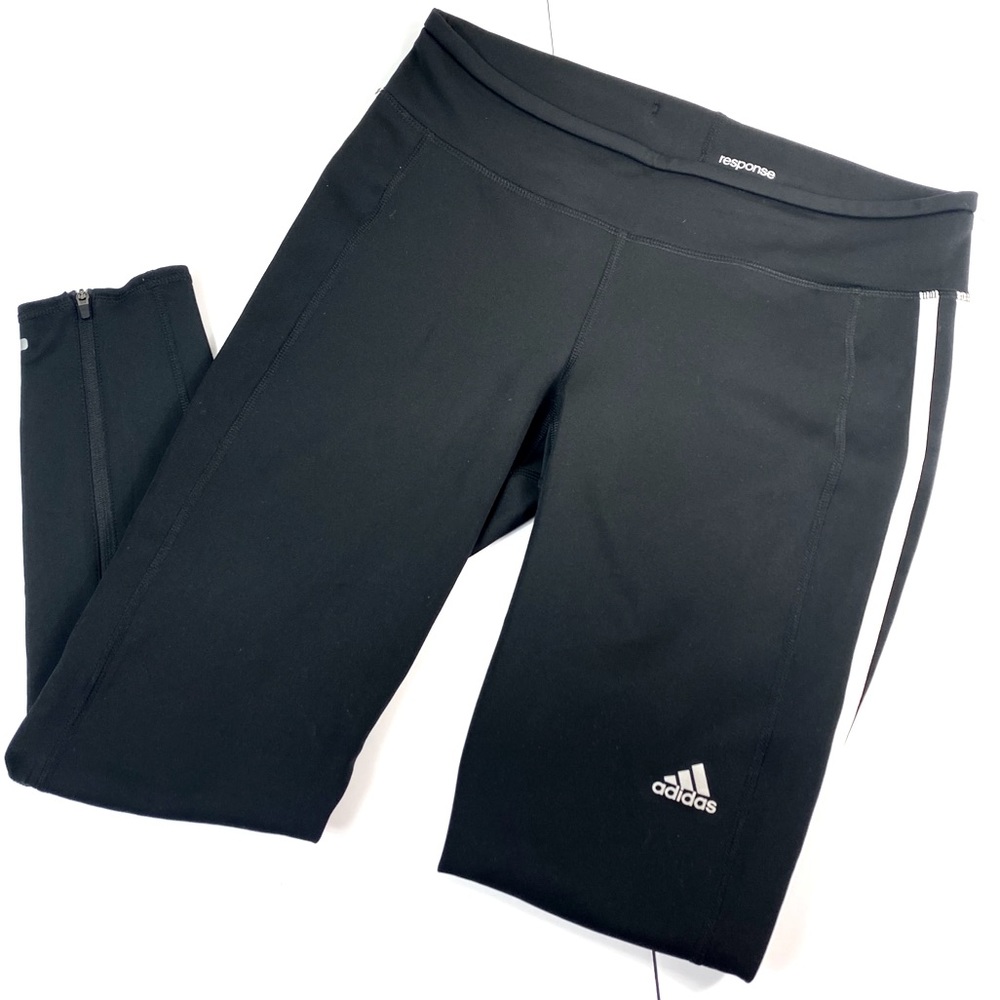 ADIDAS Climalite Black Full Length Tights/Leggings - Picture 1 of 7